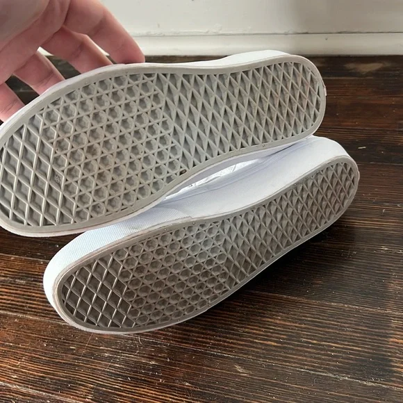 Vans High Top White Mens 8 Womens 9.5 - Picture 5 of 7